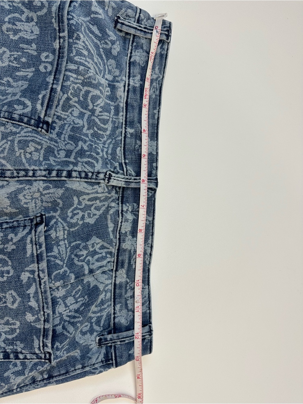We The Free Blue Floral-Print Flare Jeans - Picture 7 of 11